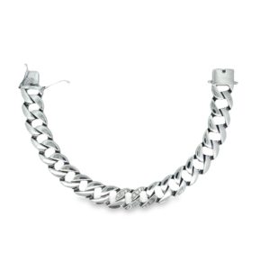 Miami mix cuban 925 silver bracelet