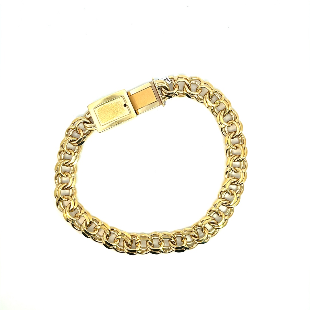 The Penelope Gold Curb Chain Bracelet – Modern Gents